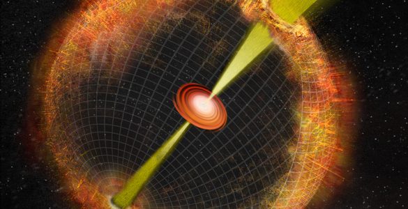 Artist's conception of a gamma ray burst