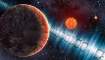 GJ273 star system with radio transmission